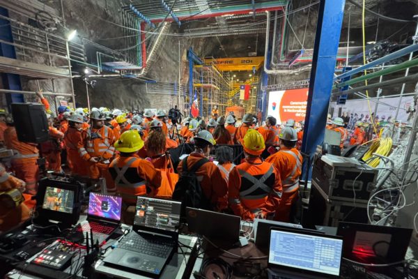 Evento Codelco interior Mina El Teniente